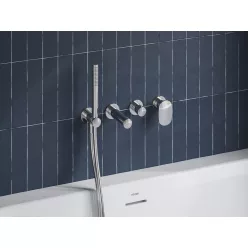  Falba süllyesztett csaptelep, Ravak Spring háromutas, SG 068.00CR.O3 +S, króm X070554